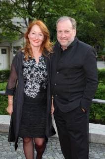 Harold Faltermeyer with her life partner Birgit Wolff Bavarian Television Award 2018 at the Prinzregententheater in Munich on 18 05 2018