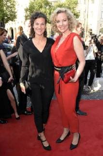 Birte Wentzek and Melanie Wiegmann at the presentation of the 30 Bavarian Television Prize 2018 at the Prinzregententheater Munich 18 05 2018 Foto:xP.xSchönbergerx xFuturexImage