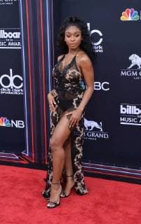 Recording artist Normani arrives for the 2018 Billboard Music Awards at MGM Grand Garden Arena on May 20, 2018 in Las Vegas, Nevada.  LAV20180520145 JIMxRUYMEN