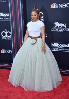 Honoree Janet Jackson arrives for the 2018 Billboard Music Awards at MGM Grand Garden Arena on May 20, 2018 in Las Vegas, Nevada.  LAV20180520256 JIMxRUYMEN