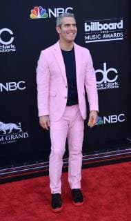 TV producer-personality Andy Cohen arrives for the 2018 Billboard Music Awards at MGM Grand Garden Arena on May 20, 2018 in Las Vegas, Nevada.  LAV20180520303 JIMxRUYMEN