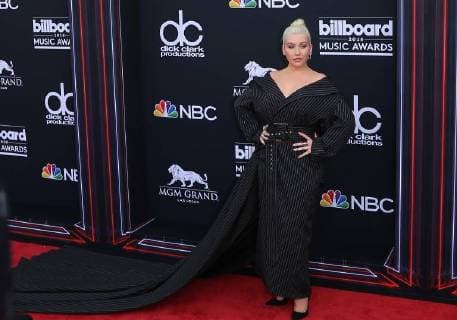May 20, 2018 - Las Vegas, NV, U.S. - 20 May 2018 - Las Vegas, NV - Christina Aguilera. 2018 Billboard Music Awards Red Carpet arrivals at MGM Grand Garden Arena. Photo Credit: MJT AdMedia Las Vegas U.S. - ZUMAa123 20180520_zaa_a123_080 Copyright: xMjtAdmediax