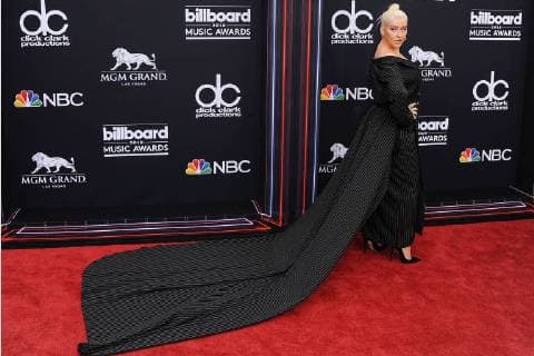 Christina Aguilera arriving at the Billboard Music Awards on 20 05 2018 at the Las Vegas 2018 Billboard Music Awards in Las Vegas