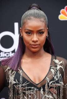 Justine Skye arriving at the Billboard Music Awards in Las Vegas, Nevada - May 20, 2018 - Billboard Music Awards 2018, Las Vegas Nevada United States MGM Grand Garden Arena  Copyright: xScooterx h_00511325