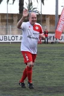 Menton, France 22.05.2015 Football match of the Star Team of Monte Carlo against the national drivers. in the picture: Louis Doucret, Marie Lors  Copyright: xManuelexMangiarottix xIPAx xManuelexMangiarottix