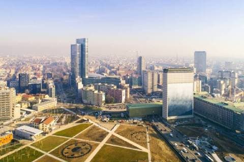 Italy, Lombardy, Milan, Business district  TAMF01052