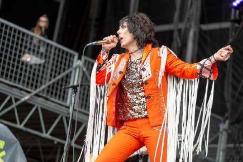 May 25, 2018 - Napa, California, U.S - LUKE SPILLER of The Struts during BottleRock Music Festival at Napa Valley Expo in Napa, California Napa U.S. - ZUMAs135 20180525_zap_s135_547 Copyright: xDanielxDeSloverx