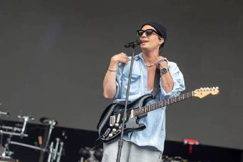 May 25, 2018 - Napa, California, U.S - PAUL JASON KLEIN of LANY during BottleRock Music Festival at Napa Valley Expo in Napa, California Napa U.S. - ZUMAs135 20180525_zap_s135_561 Copyright: xDanielxDeSloverx
