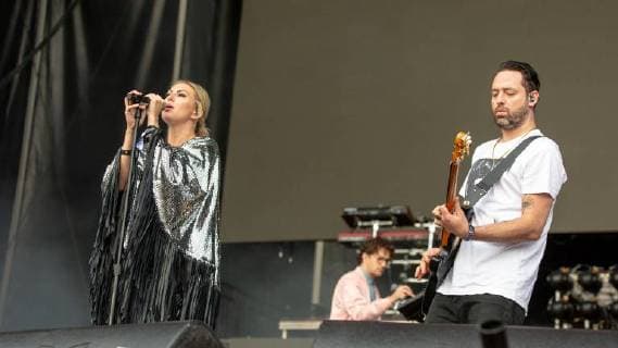 May 25, 2018 - Napa, California, U.S - SARAH BARTHEL and JOSH CARTER of Phantogram during BottleRock Music Festival at Napa Valley Expo in Napa, California Napa U.S. - ZUMAs135 20180525_zap_s135_666 Copyright: xDanielxDeSloverx