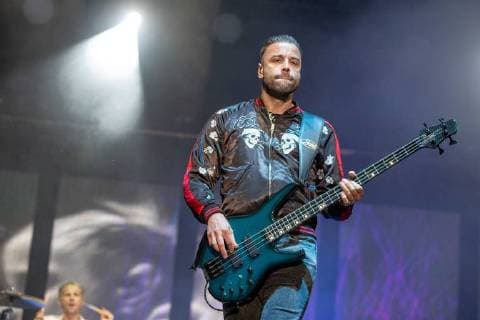 May 25, 2018 - Napa, California, U.S - CHRIS WOLSTENHOLME of Muse during BottleRock Music Festival at Napa Valley Expo in Napa, California Napa U.S. - ZUMAs135 20180525_zap_s135_676 Copyright: xDanielxDeSloverx