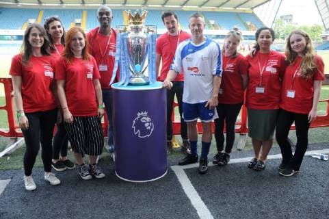 The Big Match charity football match to raise funds for Action For Children and The Brain Tumour Charity at Millwall Football Club in London. MAY 26th 2018  TSTx181900