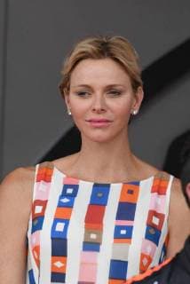 Monaco, Montecarlo 27.05.2018 Motor racing, Formula 1 Alberto di Monaco and Charlene Wittstock reward the winner of the Grand Prix of Monte-Carlo. in the picture: Charlene Wittstock  Copyright: xManuelexMangiarottix xIPAx xManuelexMangiarottix
