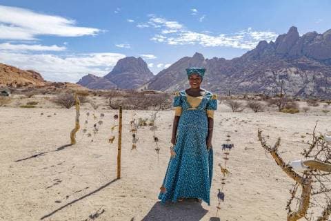 Herero Woman in Spitzkoppe Usakos Namibia Africa