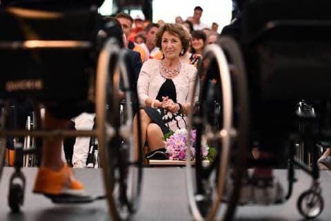 Entertainment Bilder der Woche KW21 Entertainment Bilder des Tages 27-05-2018 Apeldoorn Princess Margriet during the opening of the World Team Cup Wheelchair Tennis at the stadhuis in Apeldoorn.  Copyright: xxPPE S.xChamid SCS xMathildexDux