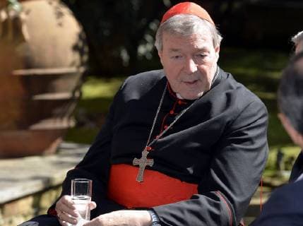 - ROME, ITALY: Cardinal George Pell pictured during a visit of the Royal couple to Pope Francis on Monday, Monday 09 March 2015, at the Vatican in Rome, Italy. ERICxLALMAND  x75444130x