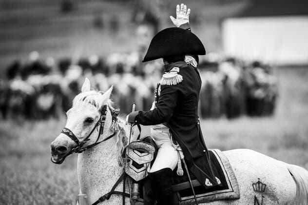 - WATERLOO, BELGIUM: French Frank Samson, acting Napoleon pictured during the second re-enactment, the Allied Counterattack, part of the commemoration of the bicentenary of the Battle of Waterloo, Saturday 20 June 2015 in Waterloo. LAURIExDIEFFEMBACQ  x82247281x
