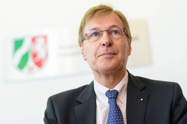 Opening of the central office terrorism prosecution North Rhine Westphalia 30 05 2018 Minister of Justice Peter Biesenbach at the opening of the central office terrorism pursuit North Rhine Westphalia ZenTer NRW at the Attorney General Dusseldorf on 30 05 2018 Dusseldorf NRW Germany Attorney General