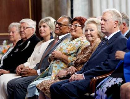 30-05-2018 Amsterdam Princess Beatrix during the award ceremony of the silver carnation ( zilveren anjers) of the Prince Bernard culturefoundation at the royal palace in Amsterdam. The silver carnation is annually awarded to individuals who voluntarily worked for culture and nature conservation.  Copyright: xPPEx
