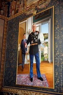 31-05-2018 National History Museum with a paining of late prince Henrik at Frederiksborg Castle in Hillerod, Denmark. On the occasion of Crown Prince, the museum organizes an exhibition in the Knights Hall. The exhibition tells about the Crown Prince s existence and duties. This is evidenced by seeing how the role of prince and follower has been in history earlier. At the exhibition you can follow the life of the Crown Prince with topics such as baby baptism, military service, weddings, personal interests, expeditions and more. The exhibition is being built with large tableauer, where you will be able to relive the Crown Prince couple s engagement and weddings .  Copyright: xxPPE Hildebrandtx
