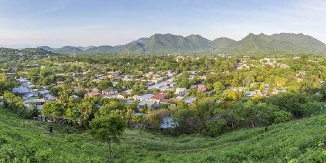 Panoramic view from a lookout over the town Somoto, Nicaragua, Central America Copyright: OliverxWintzen 1283-318