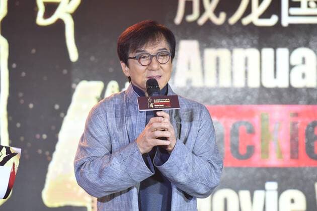 Entertainment Themen der Woche KW22 Entertainment Bilder des Tages Hong Kong kongfu star Jackie Chan attends a press conference for the 4th Jackie Chan Action Movie Week in Beijing, China, 1 June 2018. Jackie Chan highlights press conference for 4th Jackie Chan Action Movie Week  pbu810686_05