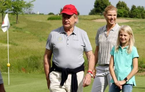 12 Thuringian Charity Open Mühlberg 01 06 2018 Mühlberg 12 Thüringer Charity Open in the picture Max Schautzer Anke Hunber and her daughter