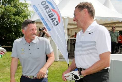 12 Thuringian Charity Open Mühlberg 01 06 2018 Mühlberg 12 Thuringian Charity Open in the picture Arndt Kolbe and Ralf Rangnick