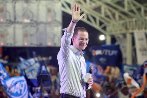 June 1 2018 EUM20180601POL22 JPG CITY OF CARMEN Camp Elections Anaya Elections The candidate for the Presidency of the Republic of the Coalition Por Mexico to the Frente Ricardo Anaya Cortes this June 1, 2018 leads rally in the Chechen Sports Center as part of its campaign activities Photo EL UNIVERSAL Agency Ariel Ojeda MAR  - ZUMAu78_ 20180601_zaf_u78_564 Copyright: xElxUniversalx