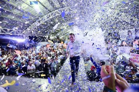 June 1 2018 EUM20180601POL21 JPG CITY OF CARMEN Camp Elections Anaya Elections The candidate for the Presidency of the Republic of the Coalition Por Mexico to the Frente Ricardo Anaya Cortes this June 1, 2018, leads a rally at the Chechen Sports Center as part of its campaign activities Photo EL UNIVERSAL Agency Ariel Ojeda MAR  - ZUMAu78_ 20180601_zaf_u78_565 Copyright: xElxUniversalx
