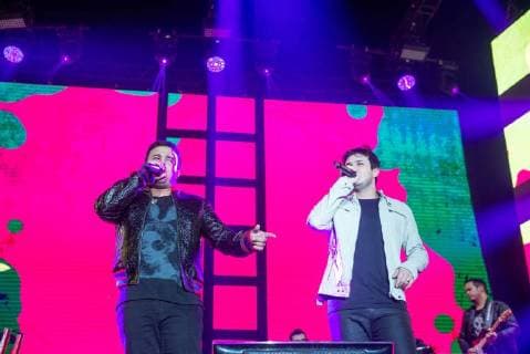 RIO DE JANEIRO, RJ - 01.06.2018: FESTIVAL TIM MUSIC RIO - The duo Matheus and Kauan at the TIM Music Rio Festival, at Jeunesse Arena, in Rio de Janeiro. x1543826x  CristianexMota