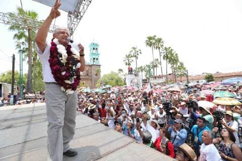 June 2 2018 EUM20180602POL11 JPG PUNGARABATO Gro ElectionsElections AMLO Andres Manuel Lopez Obrador candidate for the Presidency of Mexico for the Coalition Together We Will Make History attend a campaign rally in Ciudad Altamirano this June 2, 2018 Photo Agency EL UNIVERSALValente RosasEELG  - ZUMAu78_ 20180602_zaf_u78_574 Copyright: xElxUniversalx