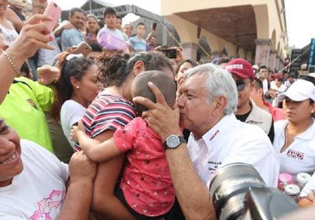June 2 2018 EUM20180602POL13 JPG TEJUPILCO Mex ElectionsElecciones AMLO Andres Manuel Lopez Obrador candidate for the Presidency of Mexico for the Coalition Together We Will Do History during a campaign event in this Mexican city greets its supporters this June 2, 2018 Photo Agency EL UNIVERSALValente RosasEELG  - ZUMAu78_ 20180602_zaf_u78_594 Copyright: xElxUniversalx