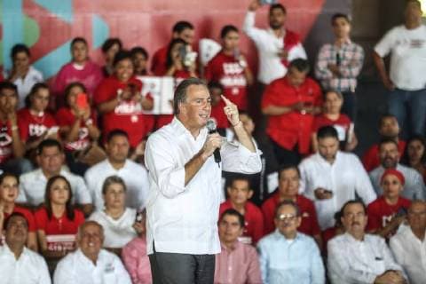 June 2 2018 EUM20180602POL15 JPG COLIMA Col Elections Elections Meade Jose Antonio Meade candidate for the Presidency by the All for Mexico coalition during a bell act at the Fair Hall of Colima this June 2, 2018 Photo Agency EL UNIVERSALGerman EspinosaEELG  - ZUMAu78_ 20180602_zaf_u78_595 Copyright: xElxUniversalx