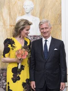 Queen Mathilde of Belgium and King Philippe - Filip of Belgium pictured at the closing concert of the Queen Elisabeth Competition Voice 2018 in Brussels, Monday 04 June 2018.  LAURIExDIEFFEMBACQ 05359039