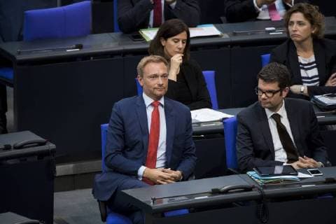 Christian Lindner C during a government survey in the Bundestag on 6 June 2018 Government survey in the Bundestag