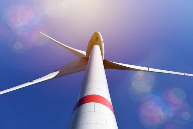 Wind turbine in the Vier and Marschlanden Hamburg Germany Europe ** NUR FUER REDAKTIONELLE ZWECKE ** EDITORIAL USE ONLY **