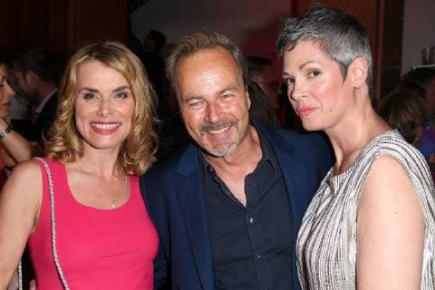 Andrea Lüdke Till Demtroeder and Cheryl Shepard at the award ceremony of the Hamburg Studio Nachwuchspreis on 6 06 2018 in Hamburg Studio Hamburg Young Talent Award 2018 in Hamburg
