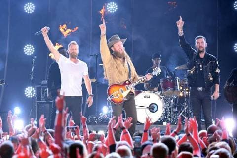 June 6, 2018 - Nashville, TN, U.S. - John Osbourne06 June 2018 - Nashville, Tennessee - Dierks Bentley, T.J. Osborne, John Osborne, Brothers Osborne. 2018 CMT Music Awards held at Bridgestone Arena. Photo Credit: Laura Farr AdMedia Nashville U.S. - ZUMAa123 20180606_zaa_a123_214 Copyright: xLauraxFarrAdmediax