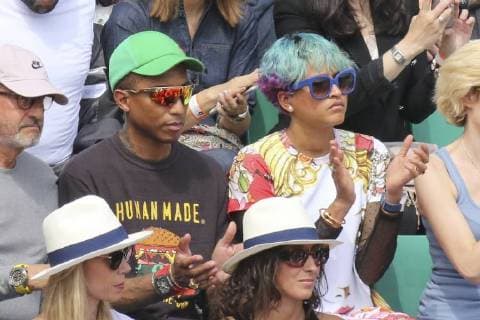 Internationaux de Tennis de Roland-Garros. Tribunes. Pharrell Williams. 227211 2018-06-06 Paris France  Copyright: xArnal-Flamentx xStarfacex STAR_227211_066