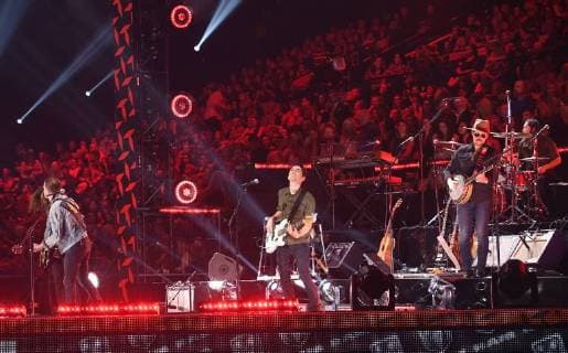 June 6, 2018 - Nashville, TN, U.S. - 06 June 2018 - Nashville, Tennessee - Brandon Lancaster, Chandler Baldwin, Jared Hampton, Tripp Howell, and Eric Steedly, LANco. 2018 CMT Music Awards held at Bridgestone Arena. Photo Credit: Laura Farr AdMedia Nashville U.S. - ZUMAa123 20180606_zaa_a123_397 Copyright: xLauraxFarrAdmediax