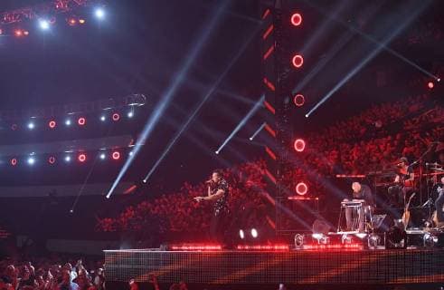 June 6, 2018 - Nashville, TN, U.S. - 06 June 2018 - Nashville, Tennessee - Russell Dickerson. 2018 CMT Music Awards held at Bridgestone Arena. Photo Credit: Laura Farr AdMedia Nashville U.S. - ZUMAa123 20180606_zaa_a123_415 Copyright: xLauraxFarrAdmediax