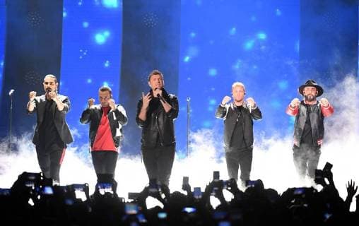 June 6, 2018 - Nashville, TN, U.S. - 06 June 2018 - Nashville, Tennessee - Nick Carter, Howie Dorough, Brian Littrell, AJ McLean and Kevin Richardson of Backstreet Boys. 2018 CMT Music Awards held at Bridgestone Arena. Photo Credit: Laura Farr AdMedia Nashville U.S. - ZUMAa123 20180606_zaa_a123_414 Copyright: xLauraxFarrAdmediax