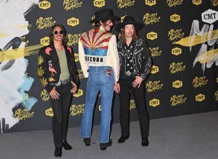 June 6, 2018 - Nashville, TN, U.S. - 06 June 2018 - Nashville, Tennessee - Cameron Duddy, Mark Wystrach, and Jess Carson of Midland. 2018 CMT Music Awards held at Bridgestone Arena. Photo Credit: Laura Farr AdMedia Nashville U.S. - ZUMAa123 20180606_zaa_a123_469 Copyright: xLauraxFarrAdmediax