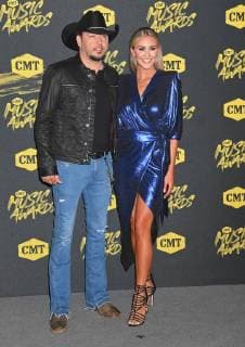 June 6, 2018 - Nashville, TN, U.S. - 06 June 2018 - Nashville, Tennessee - Jason Aldean, Brittany Kerr. 2018 CMT Music Awards held at Bridgestone Arena. Photo Credit: Laura Farr AdMedia Nashville U.S. - ZUMAa123 20180606_zaa_a123_485 Copyright: xLauraxFarrAdmediax