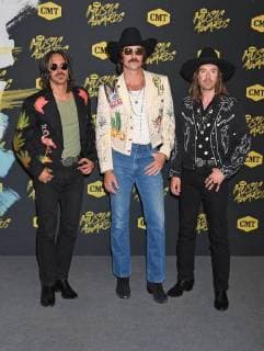 June 6, 2018 - Nashville, TN, U.S. - 06 June 2018 - Nashville, Tennessee - Cameron Duddy, Mark Wystrach, and Jess Carson of Midland. 2018 CMT Music Awards held at Bridgestone Arena. Photo Credit: Laura Farr AdMedia Nashville U.S. - ZUMAa123 20180606_zaa_a123_484 Copyright: xLauraxFarrAdmediax