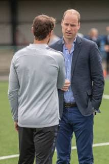 . 07 06 2018. Leeds, United Kingdom.The Duke of Cambridge meets the England manager Gareth Southgate and the England Football squad at the West Riding County Football Association in Leeds , United Kingdom, as they prepare for the World Cup in Russia.  xPoolx xi-Imagesx IIM-17925-0024