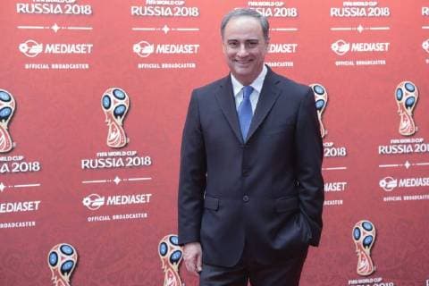 Foto IPP Andrea Oldani Cologno Monzese 7 06 2018 Presentazione della programmazione mediaset per i mondiali di calcio russia 2018 Nella foto, Sandro Piccinini, conduttore, giornalista italyphotopress world copyright  0