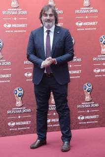 Foto IPP Andrea Oldani Cologno Monzese 7 06 2018 Presentazione della programmazione mediaset per i mondiali di calcio russia 2018 Nella foto, Pierluigi Pardo, giornalista italyphotopress world copyright  0