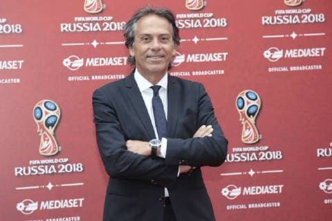 Foto IPP Andrea Oldani Cologno Monzese 7 06 2018 Presentazione della programmazione mediaset per i mondiali di calcio russia 2018 Nella foto, Antonio Di Gennaro, ex calciatore italyphotopress world copyright  0