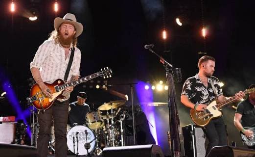June 8, 2018 - Nashville, Tennessee, U.S. - 07 June 2018 - Nashville, Tennessee - John Osborne, TJ Osborne, Brothers Osborne. 2018 CMA Music Fest Nightly Concert held at Nissan Stadium. Photo Credit: AdMedia Nashville U.S. - ZUMAa123 20180608_zaa_a123_136 Copyright: xLauraxFarrx